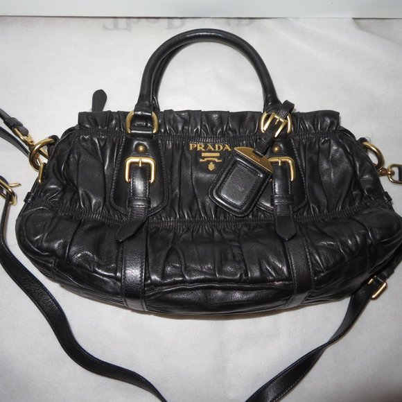 Prada Gauffre Nappa Black Satchel - Picture 3 of 14